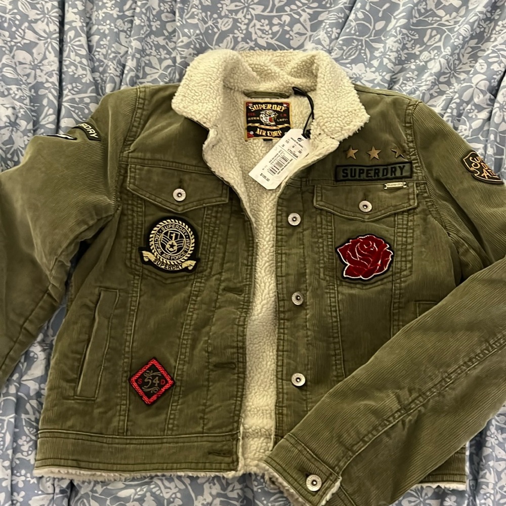 Superdry corduroy patchwork jacket